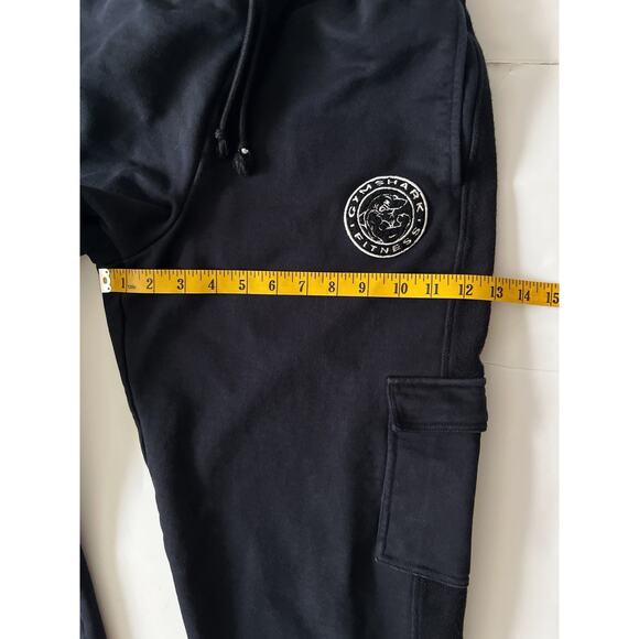 Gymshark Sweatpants Joggers Men XS Black Drawstring Pockets Cargo Fitness - Picture 6 of 10